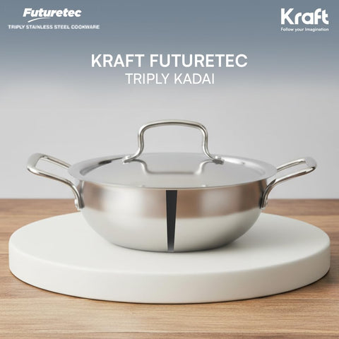 KRAFT FTTK20  EXTRA DEEP KADAI W/ SS.LID 20 CM (1.5 L)