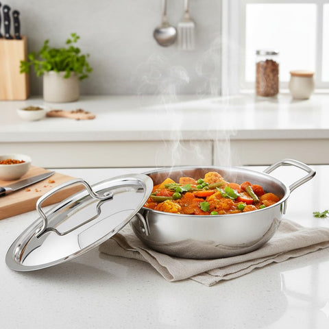 KRAFT FTTK28  EXTRA DEEP KADAI W/ SS.LID 28 CM (4.5 L)