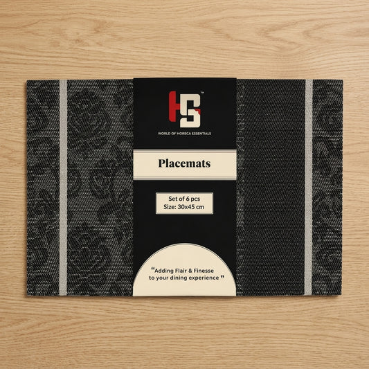 HS Place Mat Set of 6 (30x45 cm) – Stylish & Durable Dining Table Mats (HS-TPM02201)