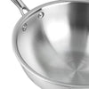 Vinod Platinum Triply Stainless Steel Deep Frypan (Induction Friendly)
