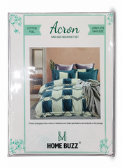 PI Mat Acron 1226 Printed Bedsheet - Modern Double Bed Cover Set