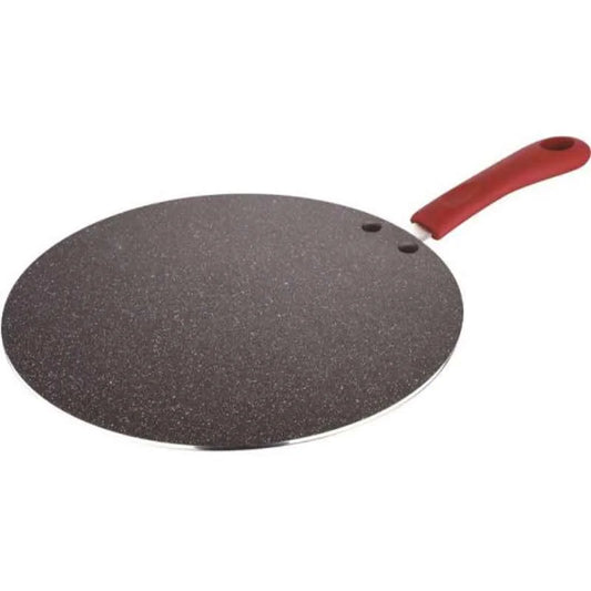 Bergner Bellini Plus 32cm Red Non Stick Aluminium Flat Tawa, BG-31257-RD