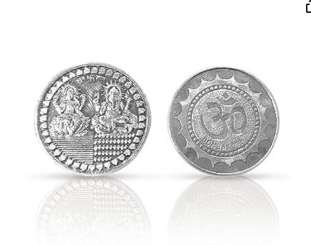 Pure Silver Plated Lakshmi Coins Silver