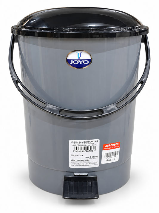 Joyo Pedal Bin - Plastic Foot Pedal Dustbin Trash Can