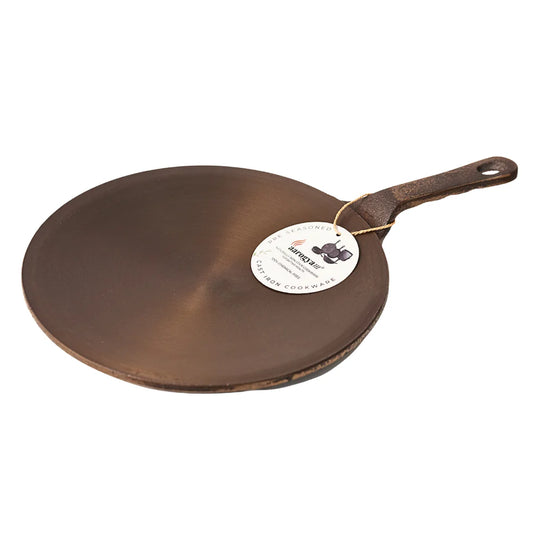 Aarogyam 10" Pre-seasoned Cast Iron Roti Tawa, Naturally Nonstick