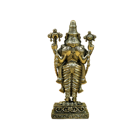 Brass Tirupati Balaji Idol with Garuda Base | 6 inch