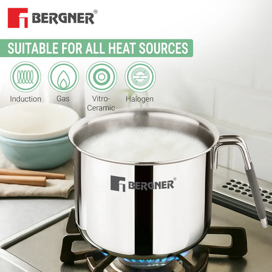 Bergner Argent Triply Milk Boiler 14cm (1.8L)