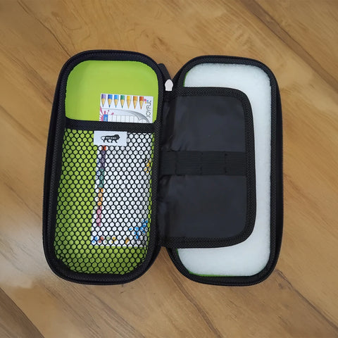 Joyful School Mate (Zipper) Ben 10 Hardtop Pencil Case | Durable EVA Pencil Pouch for Kids | Large Capacity School Stationery Organizer | Green