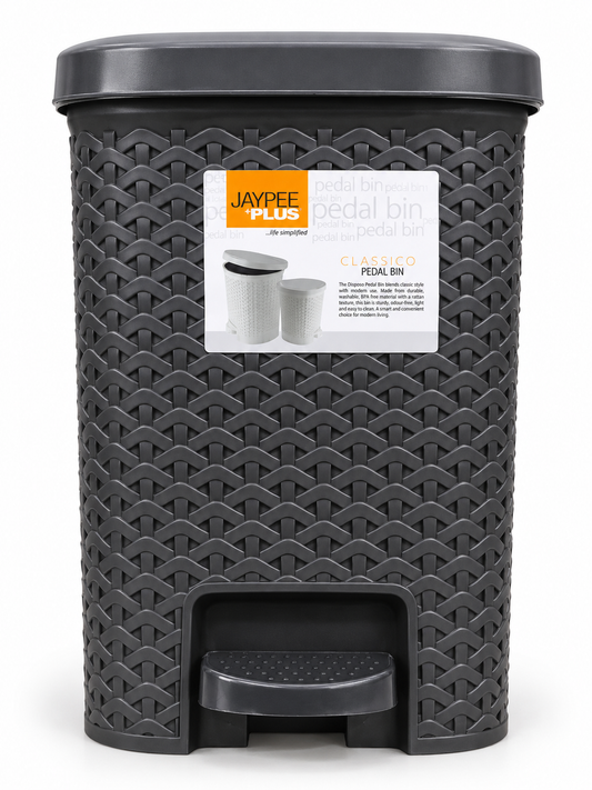 Jaypee Dispose All Square Dustbin - Plastic Home Waste Basket