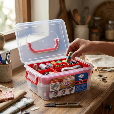 Joyo Multi Box 302 (3 Ltr) with Partition – Plastic Storage Container (4612)