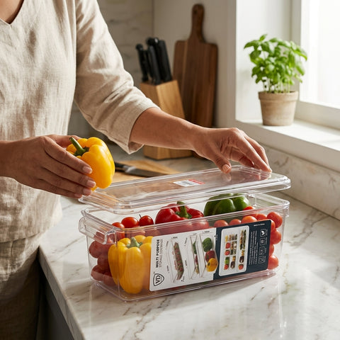 VD V916 Tray with Lid – Multipurpose Plastic Storage Tray with Cover