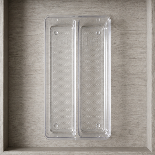 VD V913 Double Spoon Tray – Plastic Cutlery Organizer