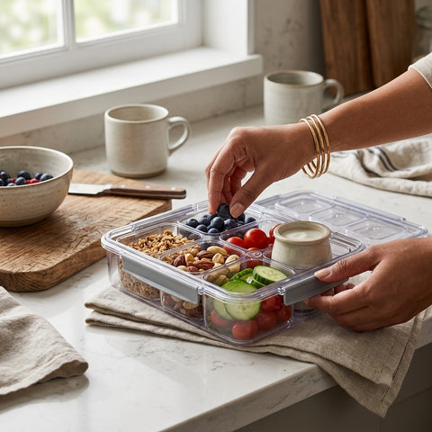 VD V301-6 Plastic Storage Container – Multipurpose Organizer for Home & Kitchen