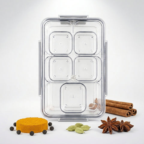 VD V301-6 Plastic Storage Container – Multipurpose Organizer for Home & Kitchen