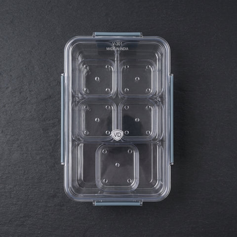VD V301-6 Plastic Storage Container – Multipurpose Organizer for Home & Kitchen