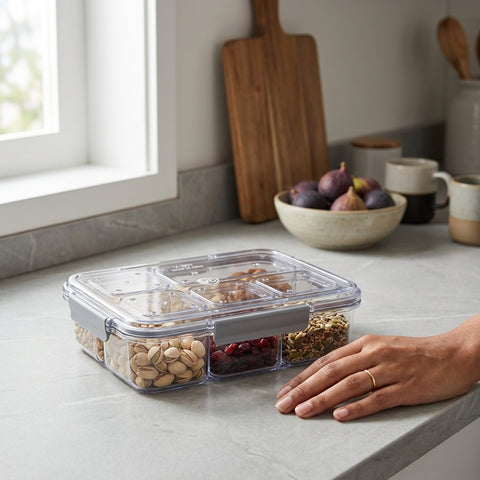 VD V301-6 Plastic Storage Container – Multipurpose Organizer for Home & Kitchen