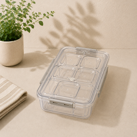 VD V301-6 Plastic Storage Container – Multipurpose Organizer for Home & Kitchen