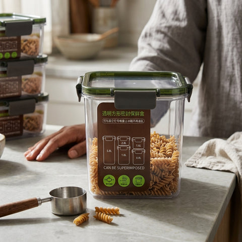 SM Q480-483 6202 Plastic Storage Jar – Multipurpose Kitchen Container