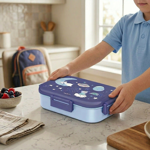 Milton Hugo Inner Steel Tiffin Box | Stainless Steel Leakproof Lunch Box with Insulated Outer Body | Food Storage Container for Office, School & Travel