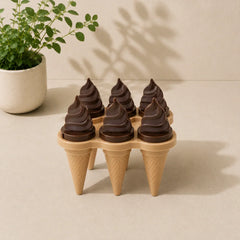 Nakoda Cone Kulfi Mould – 8 Cavities Plastic Ice Cream/Kulfi Maker