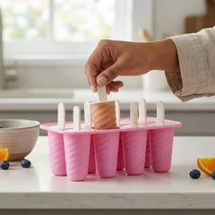 Sonal Kulfi Tutti Frutti Mould – 8 Cavities Plastic Kulfi Maker