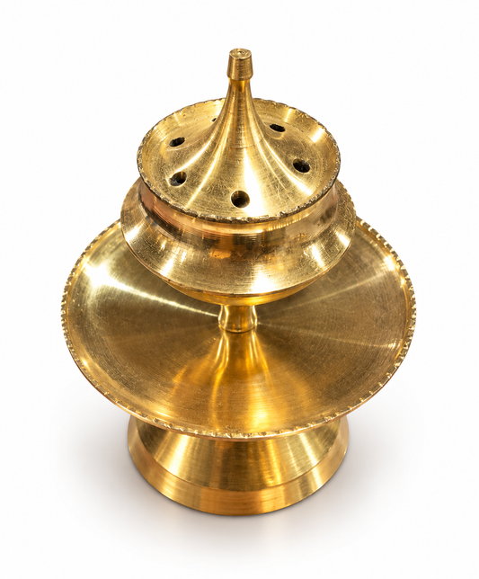 Samrat Brass Dana Agardan No.1 - Agarbatti Holder Ash Catcher