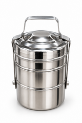 Stainless Steel Mini Tiffin Carrier Heavy - 3 Tier Lunch Box Set