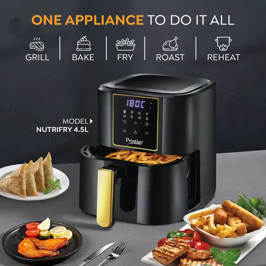 Prestige Nutrifry Digital Air Fryer 4.5L - Healthy Oil-Free Cooking
