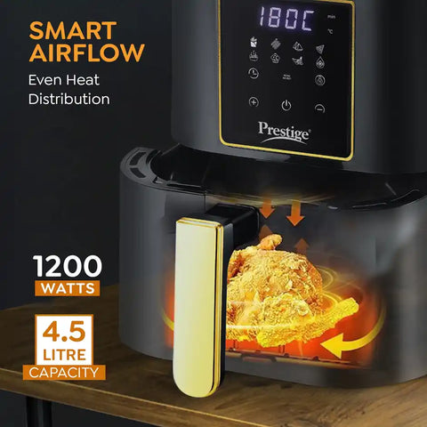 Prestige Nutrifry Digital Air Fryer 4.5L - Healthy Oil-Free Cooking