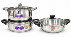 Maple Trellis SS Emerald Set - Stainless Steel Cookware Set
