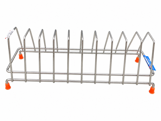 PW SS Plate Stand No.10 - Heavy Duty Dish Drying Rack Stand