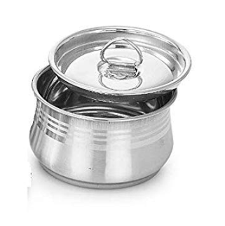 CK Stainless Steel Tango Dish No.8 – Durable 8-Inch Round Stainless Steel Serving Dish