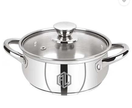 Solitaire SS Belly Casserole 1500ml - Insulated Hot Pot for Kitchen