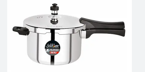 SOLITAIRE TRIPLY STRAIGHT COOKER 5L
