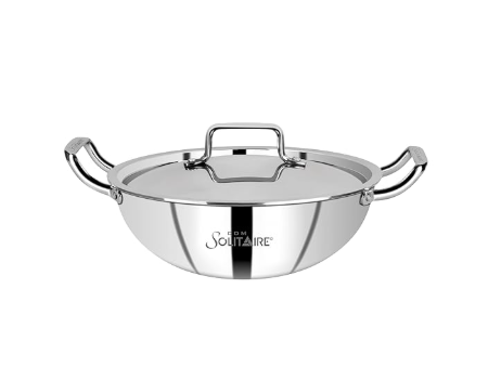 SOLITAIRE-10170 TRIPLY KADAI 24CM WL