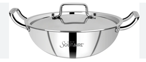 SOLITAIRE 10171 ELANTRA TRIPLY KADAI 26CM WL