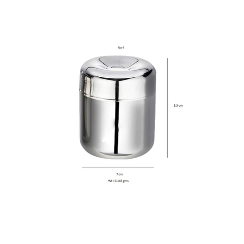 SEMORA Stainless Steel Apple Container ( Pack of 4 )