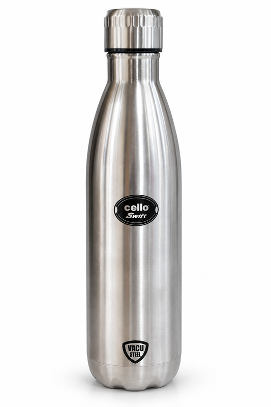 Cello Swift Stainless Steel Water Bottle 750ml - Leakproof Flask