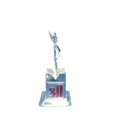 Silver Plated Tulasi Plant for Home Pooja and Gift Decorative Showpiece (Metal, Silver)