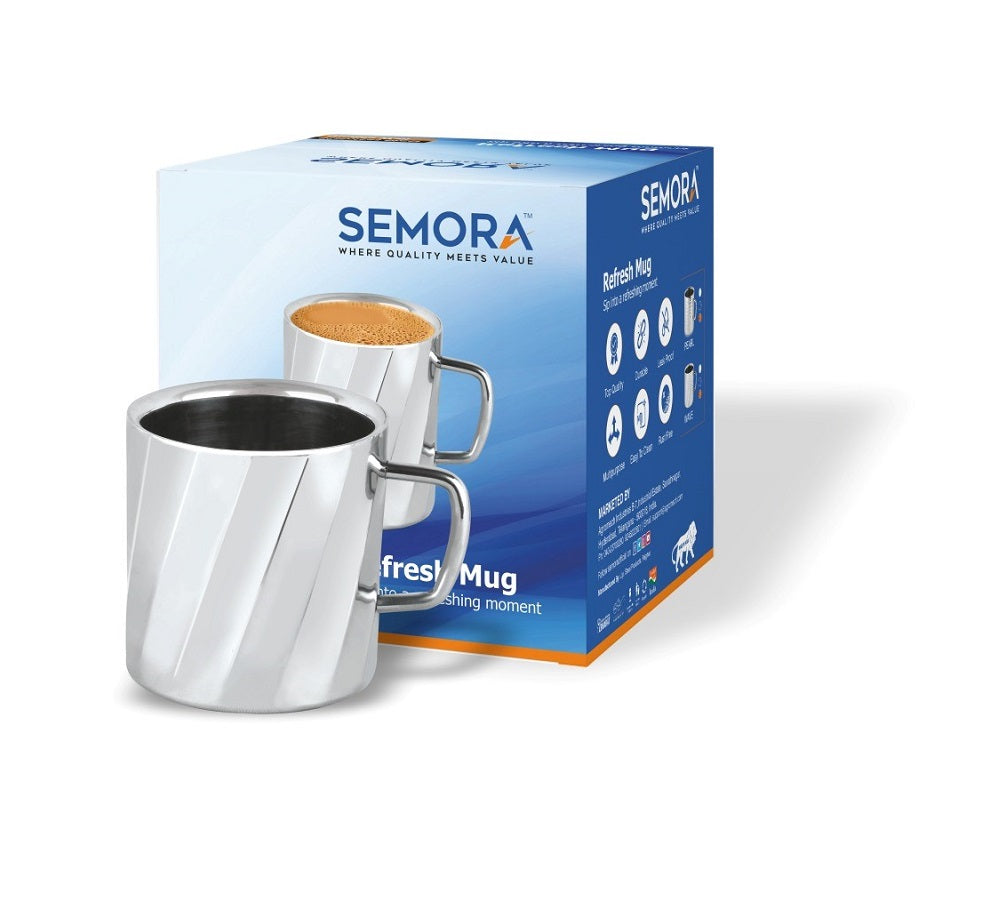 SEMORA  REFRESH MUG WAVE PLAIN ( PACK OF 1 )