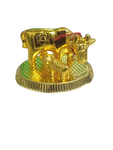 Gold Plated Cow and Calf Big