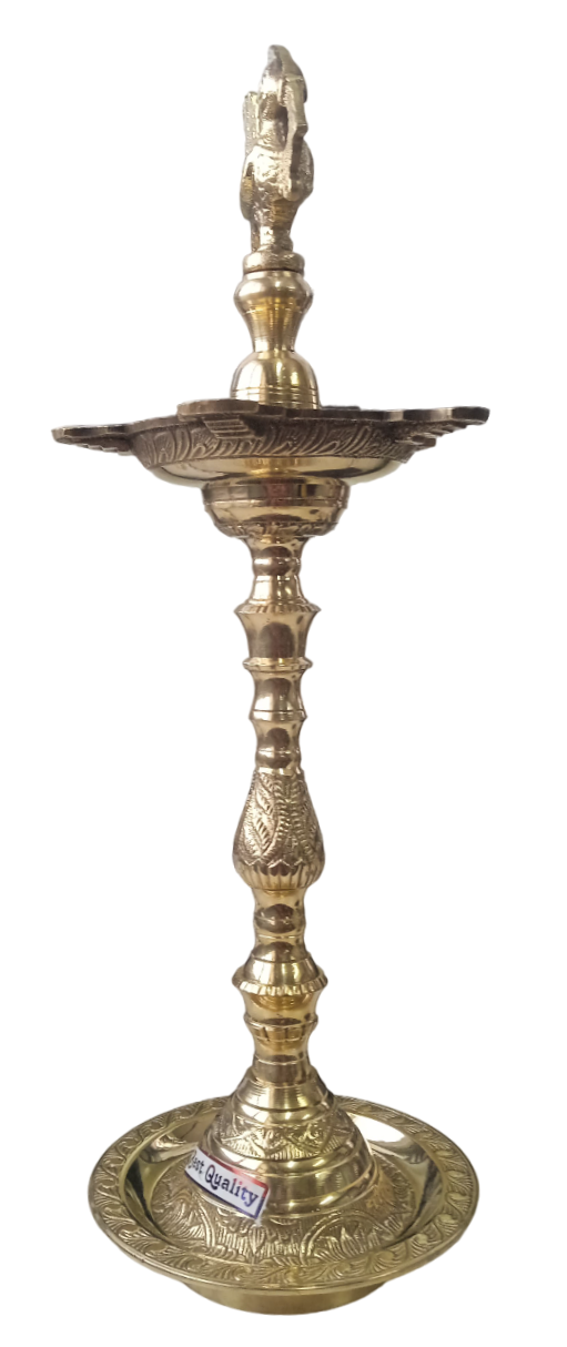 Brass Oil Lamp, Mahabharat Diya, Kerela Lamp, Traditional Oil Lamp, Indian Decor Diya, Diwali Decoration, Home Decor, Vilakku Lamp for Pooja