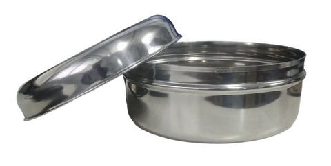 Stainless Steel Katordan, Poori Dabba, Chapati Pot Idli Box Canister | Stainless Steel Multipurpose Lunch Box/Dabba Food Storage Container Box