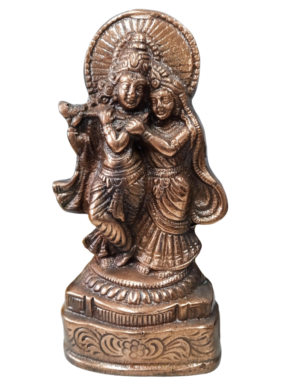 Radha Krishna Decorative Showpiece for Gift Radha Krishna Gun Metal Statue for Pooja Home Radha Krishna Gun Metal Statue for Home Décor