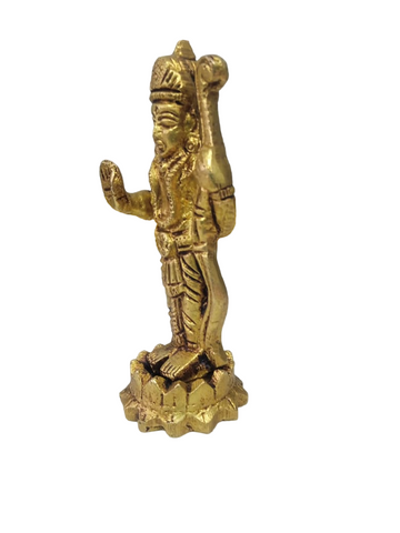 Brass Metal Statue of Hindu God Shri Ram Chandra with Intricate Carving Work India | Brass Ram Idol/Murti for Pooja | Ram Darbar Statue Set for Home Temple | Lord Ram Religious Idol Murti