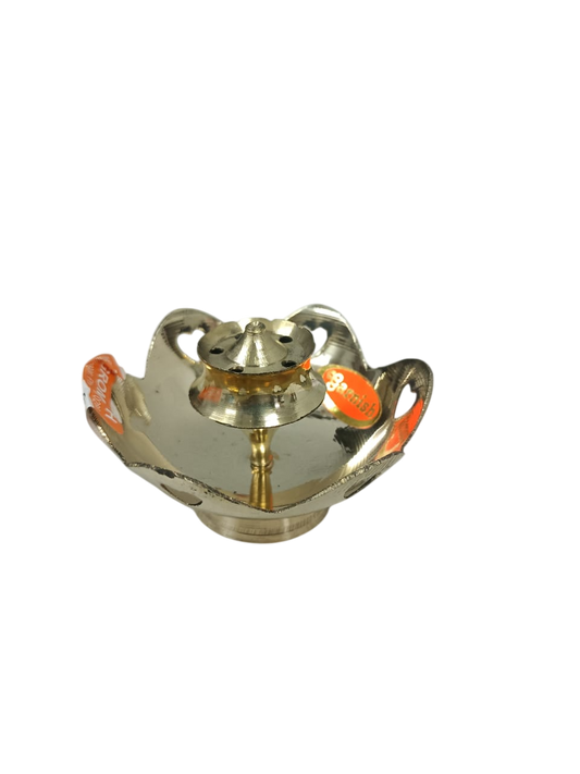 Brass Jyot Diya for Pooja Lotus Stand Diya Navratri/ Navratri