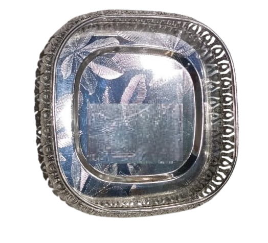 German Silver Pooja Plate
