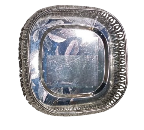 German Silver Pooja Plate