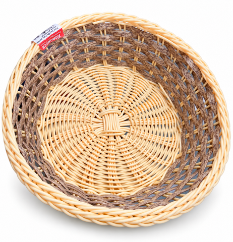 VAMI POLYRATTAN BASKET ROUND M 23X7CM BSPB0130