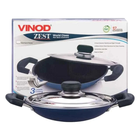 Vinod Zest 20cm Non-Stick Appachetty with Lid - ZAPP Pan